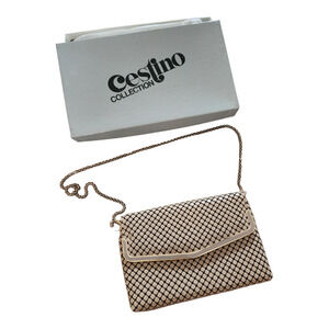 Vintage Cestino Collection Metal Mesh Bag w/ Original Box